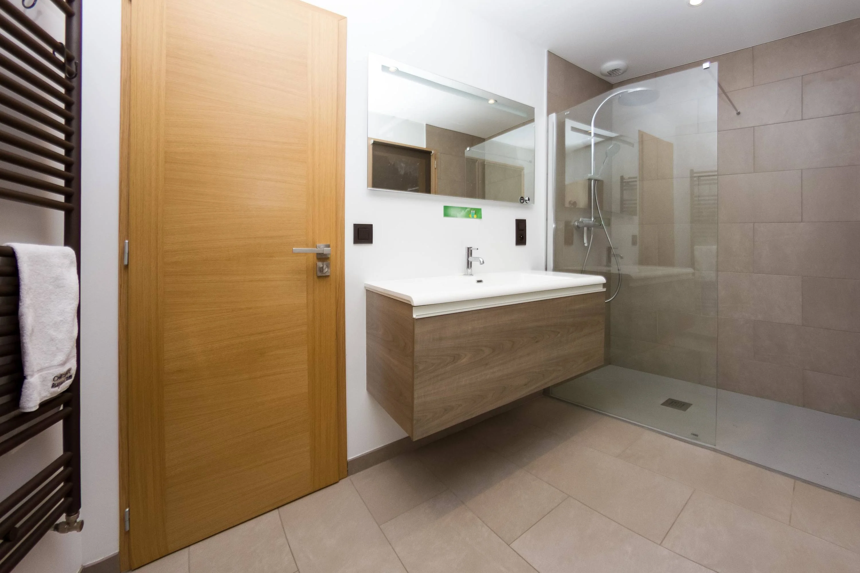 Bathroom on main level with Italian shower