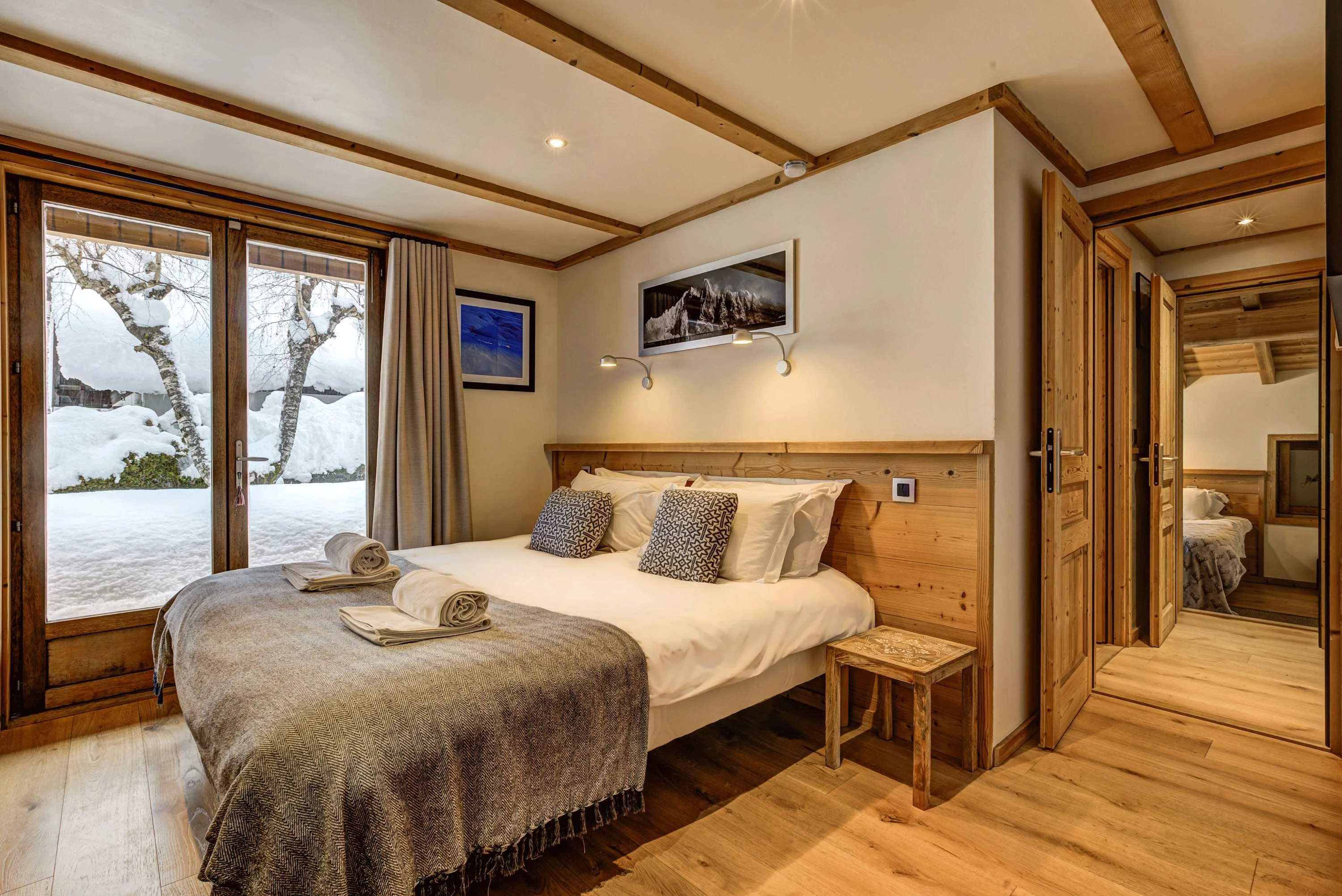 Master double bedroom with access to terrace