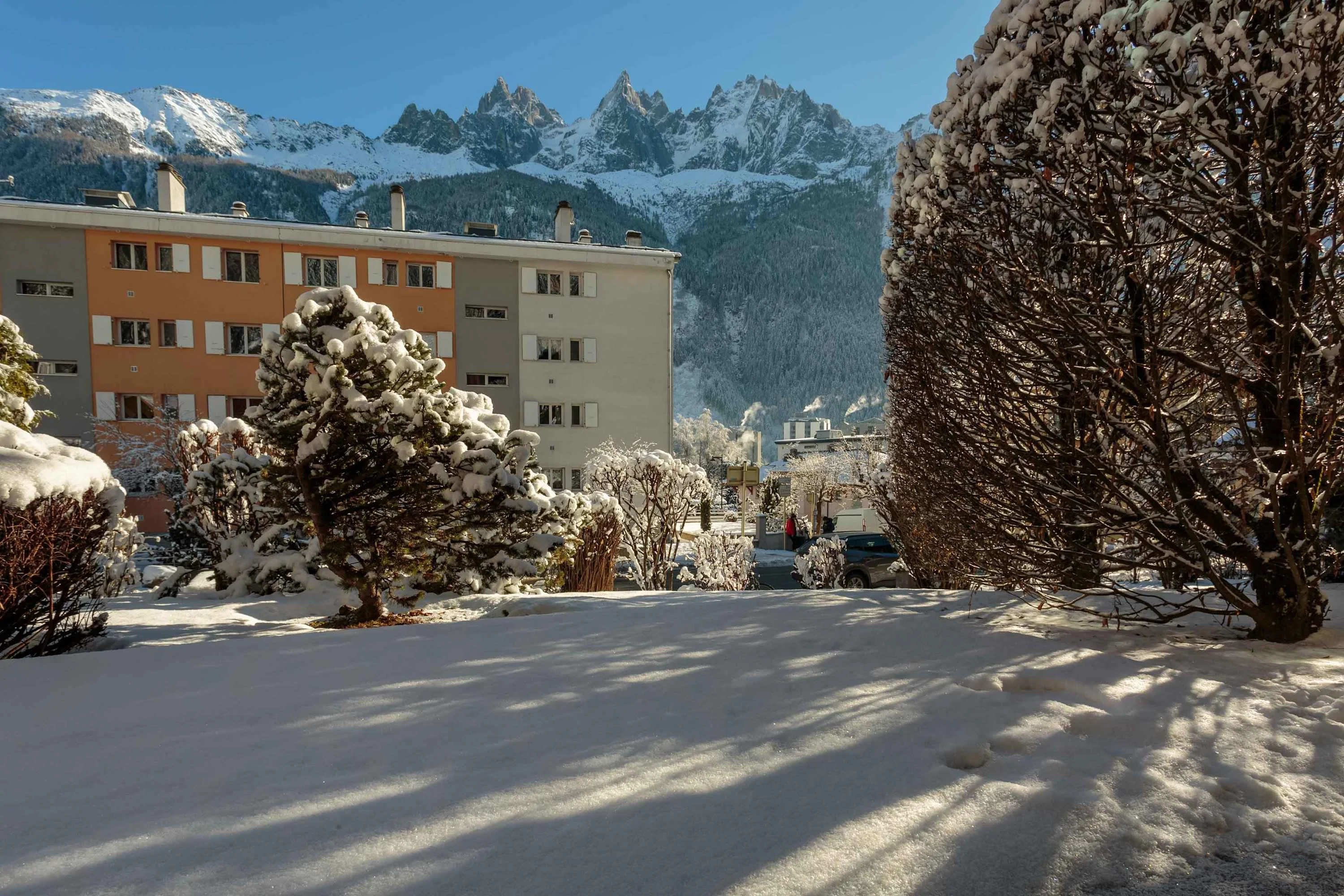 View from terrace in Winter