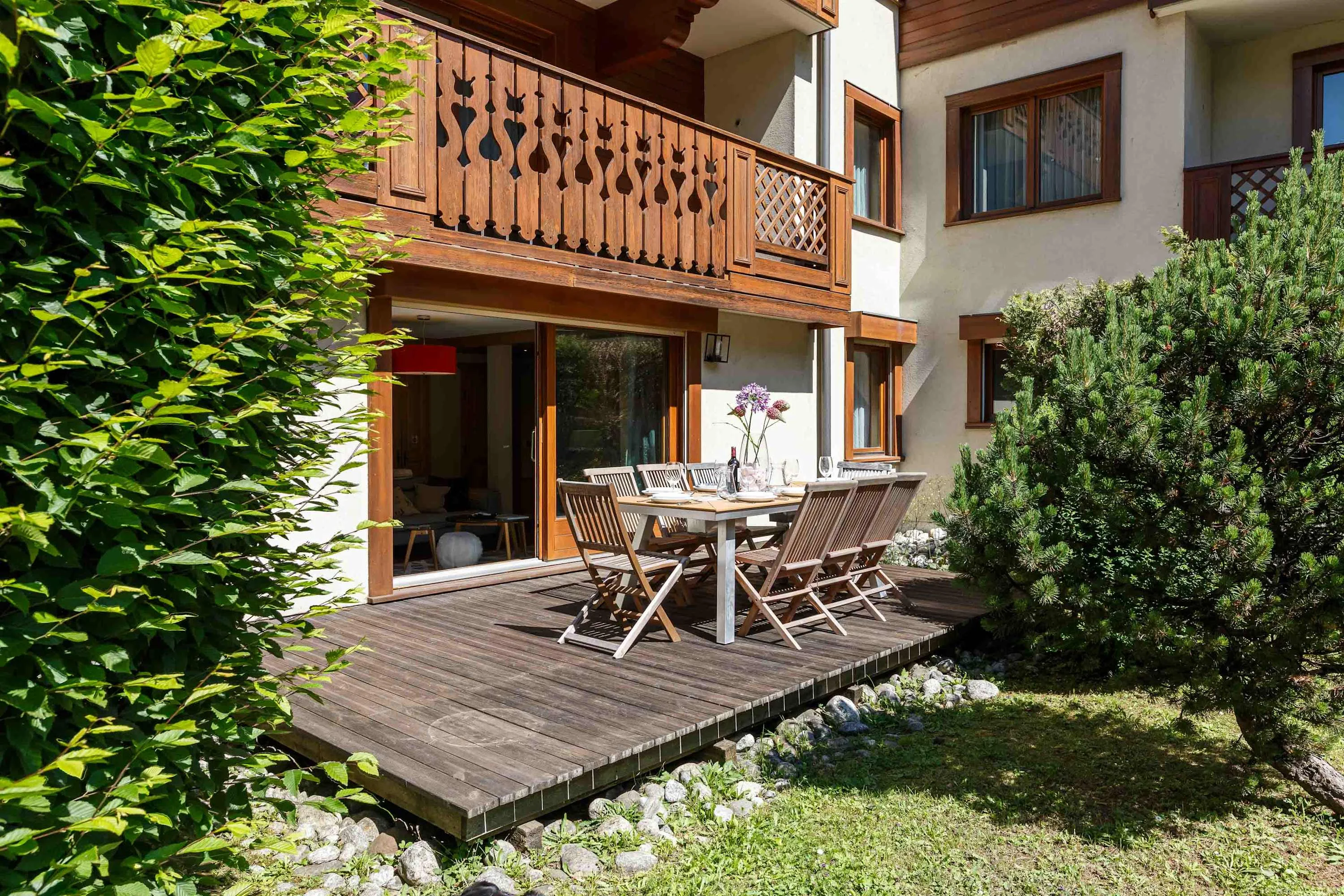 Beautiful sunny terrace