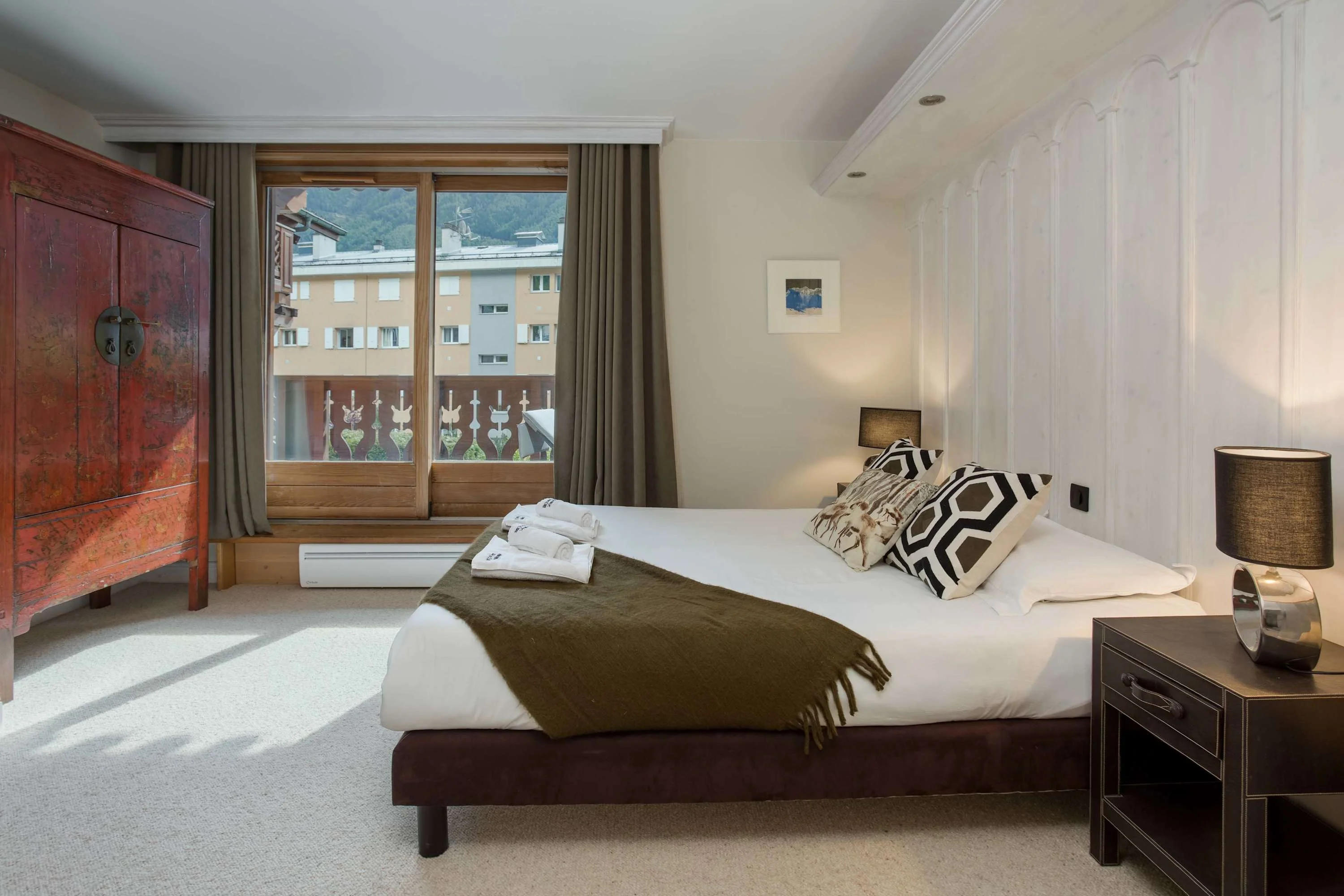 Ensuite master bedroom with balcony