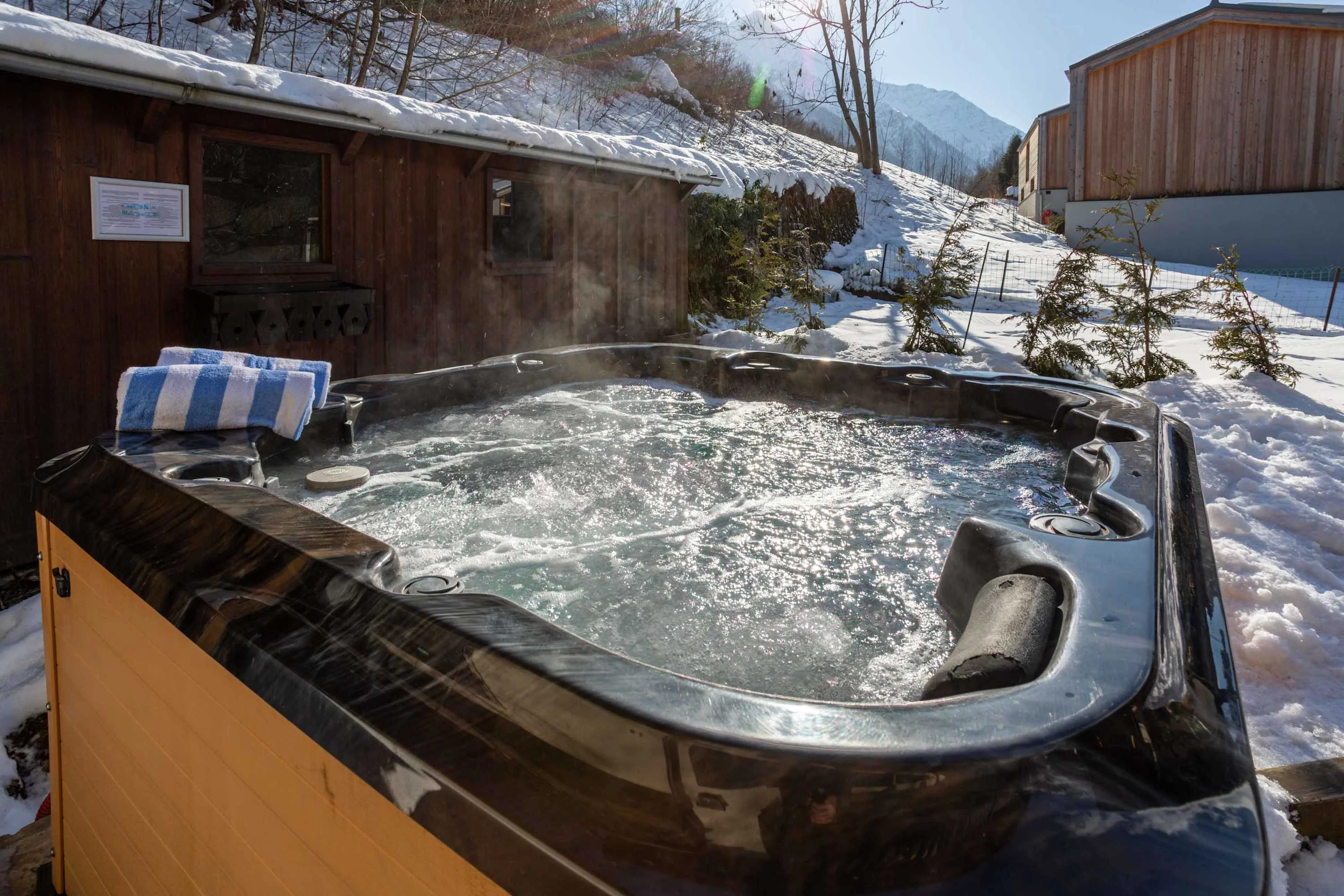 Hot tub with beautiful views