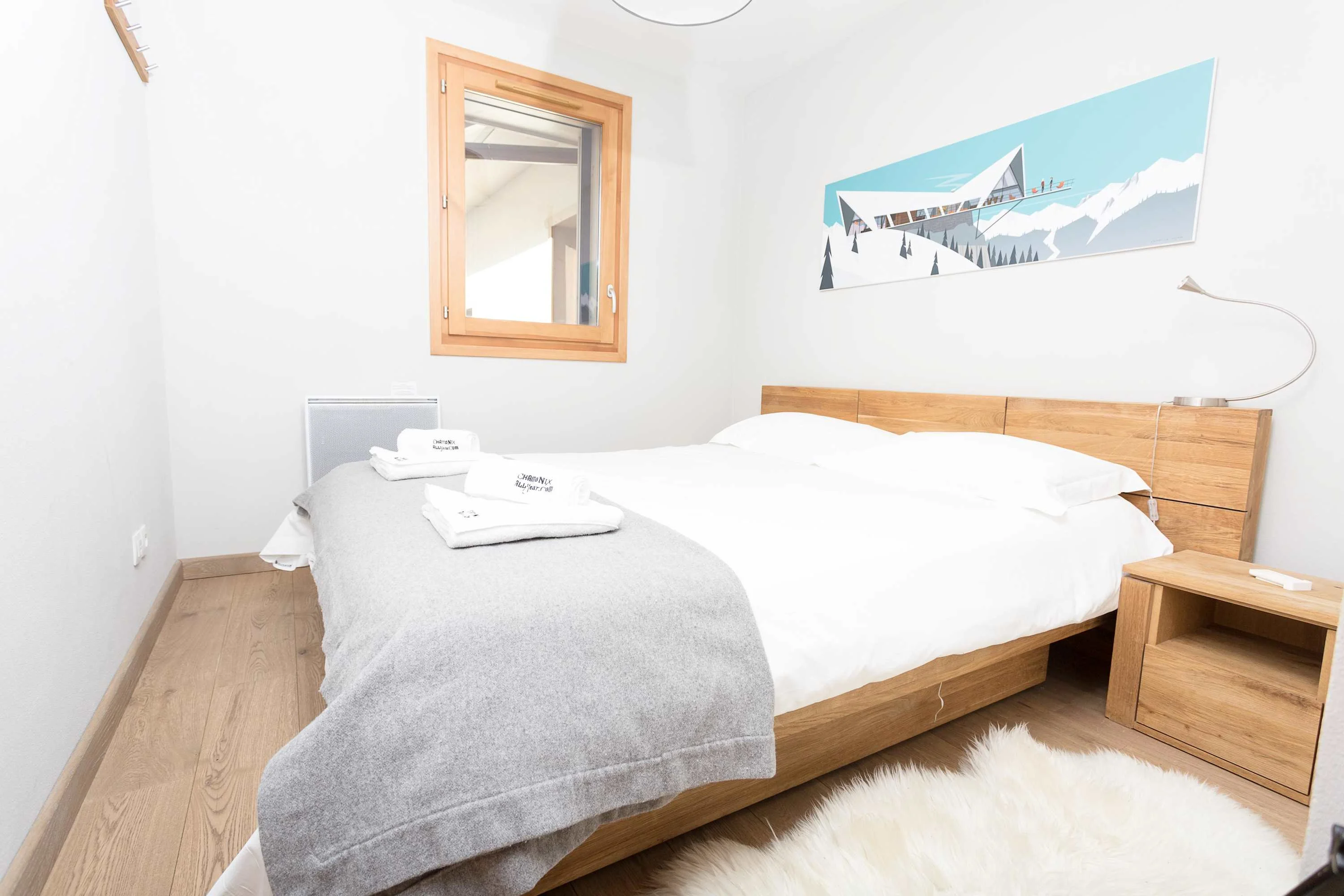 Master bedroom with double bed