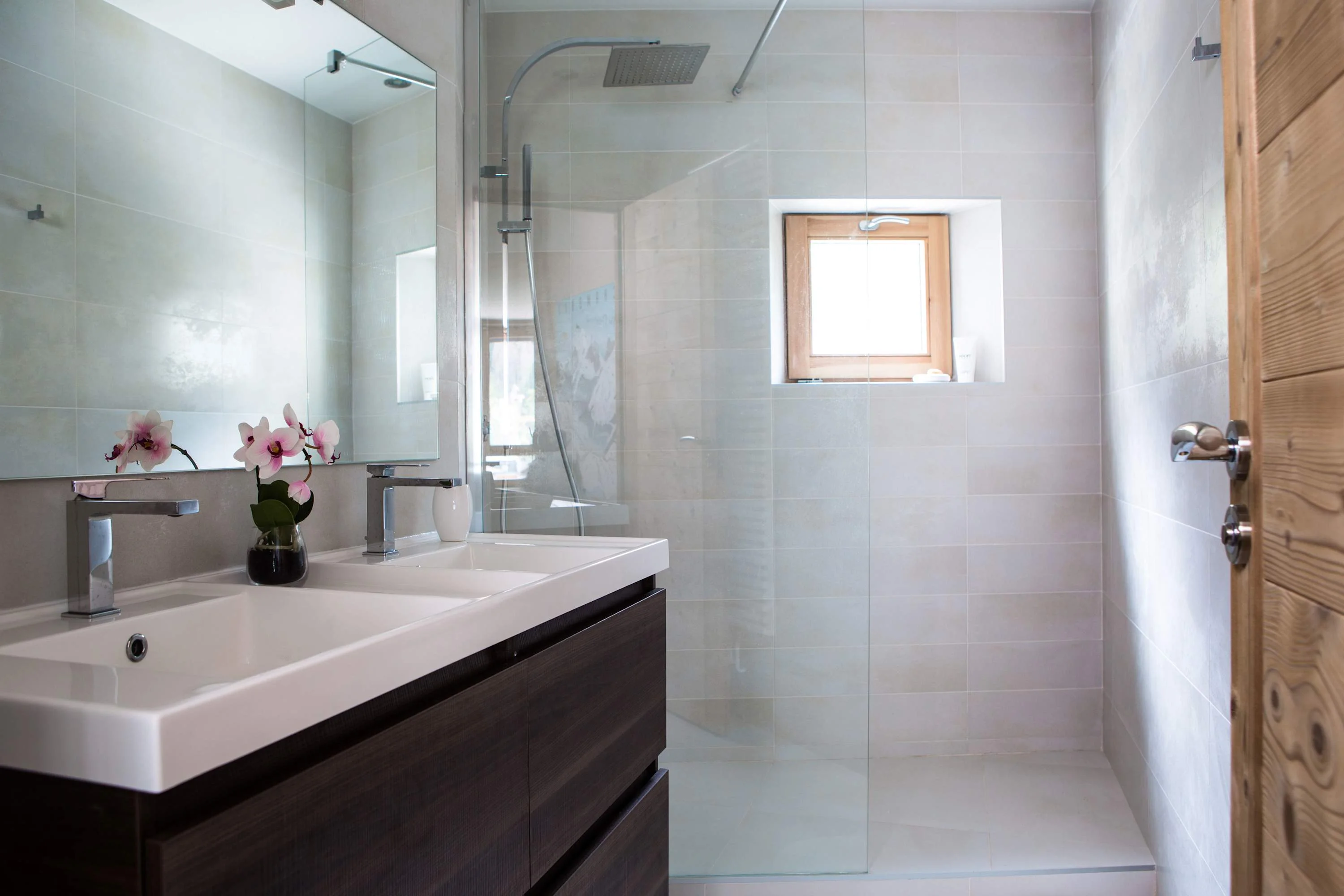 Family bathroom with walk in shower