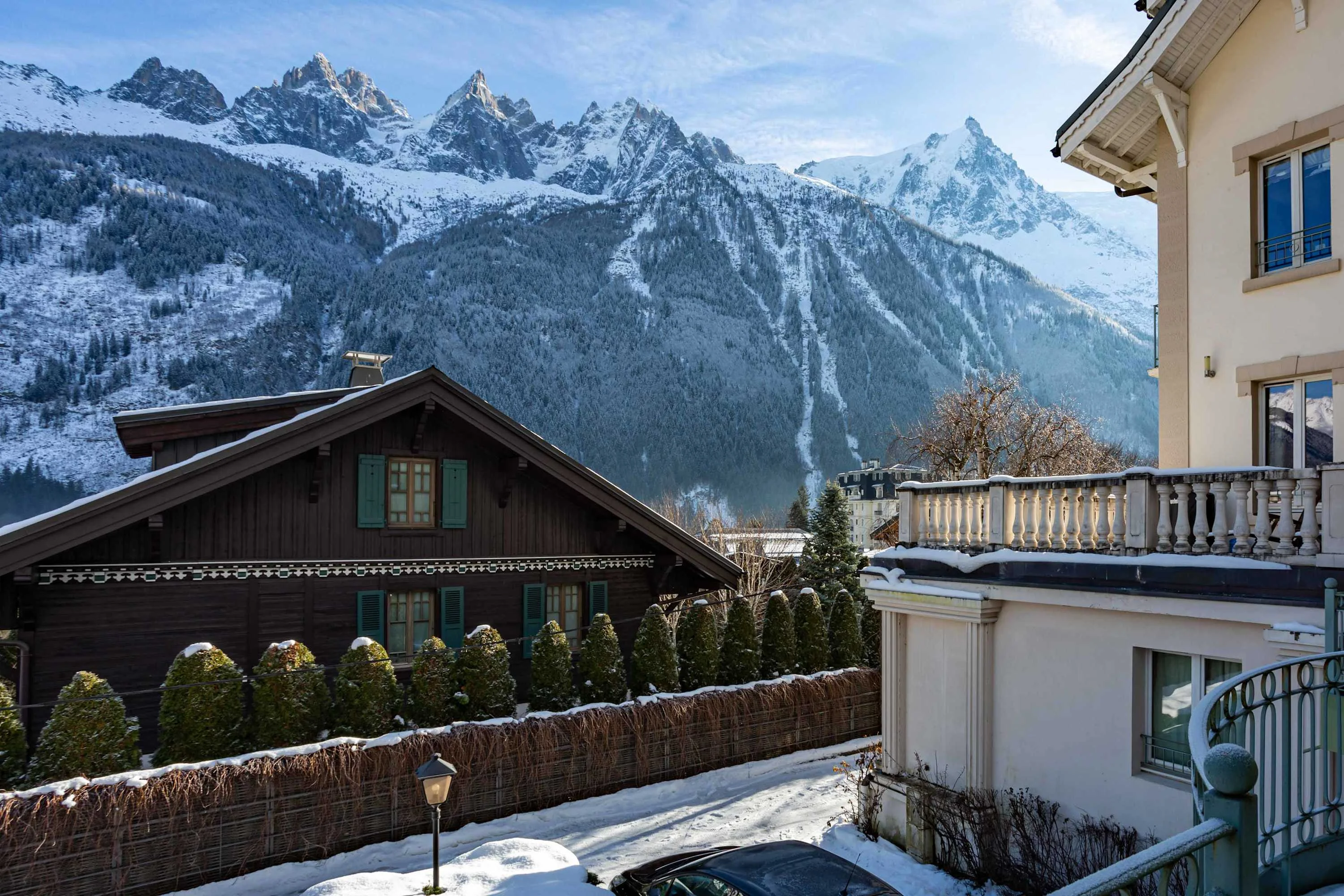 Mountain view from 1st floor balcony