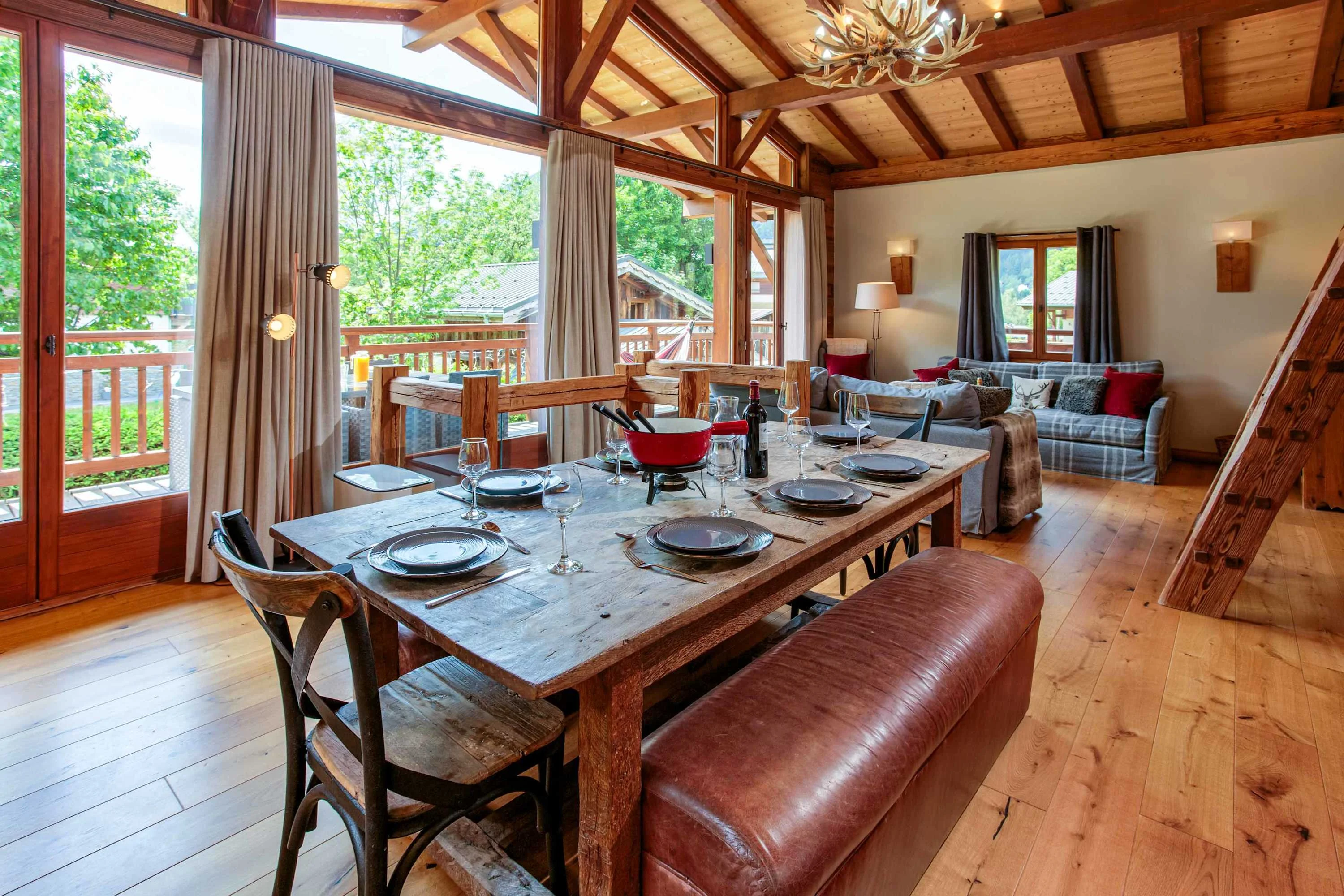 Dining table seats 8
