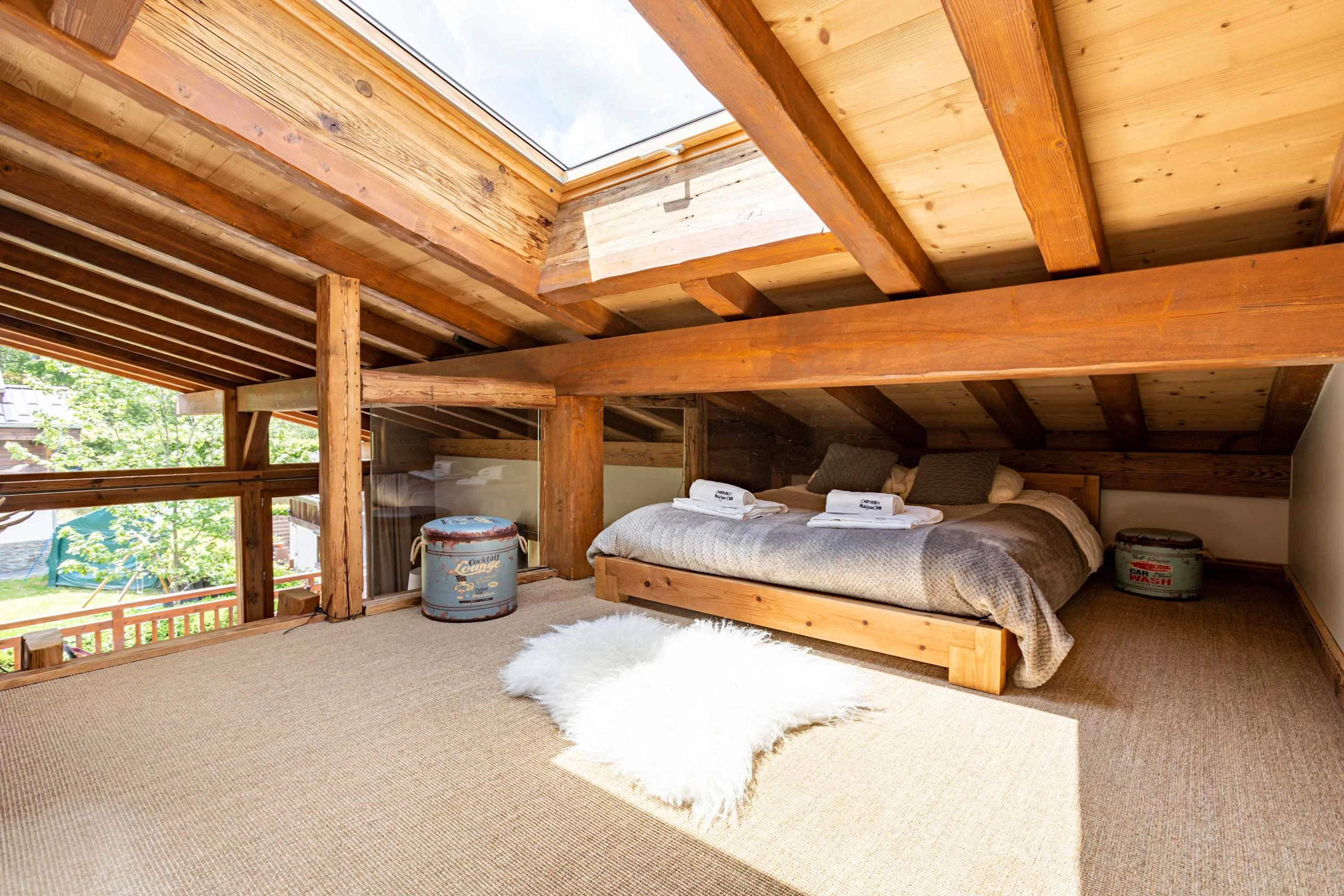 Mezzanine with extra double bed