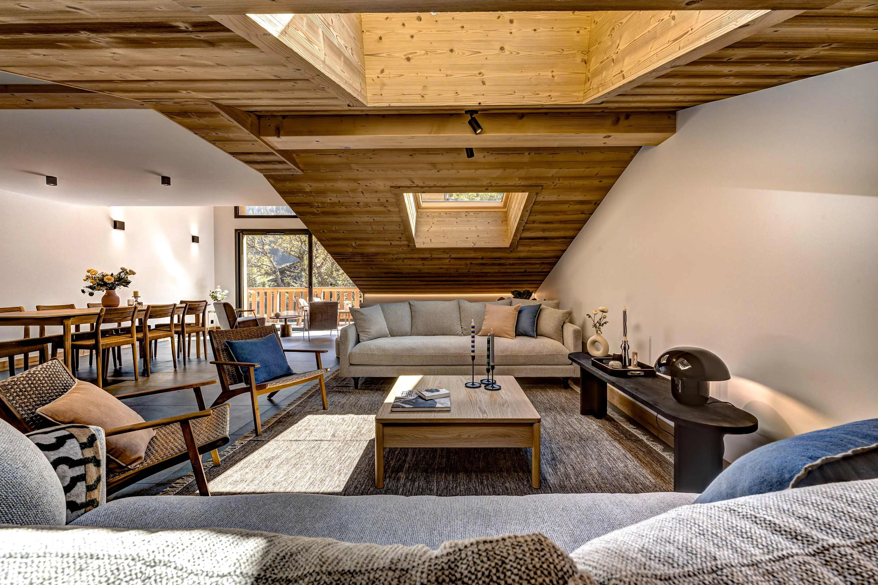 Lounge area with comfortable sofas