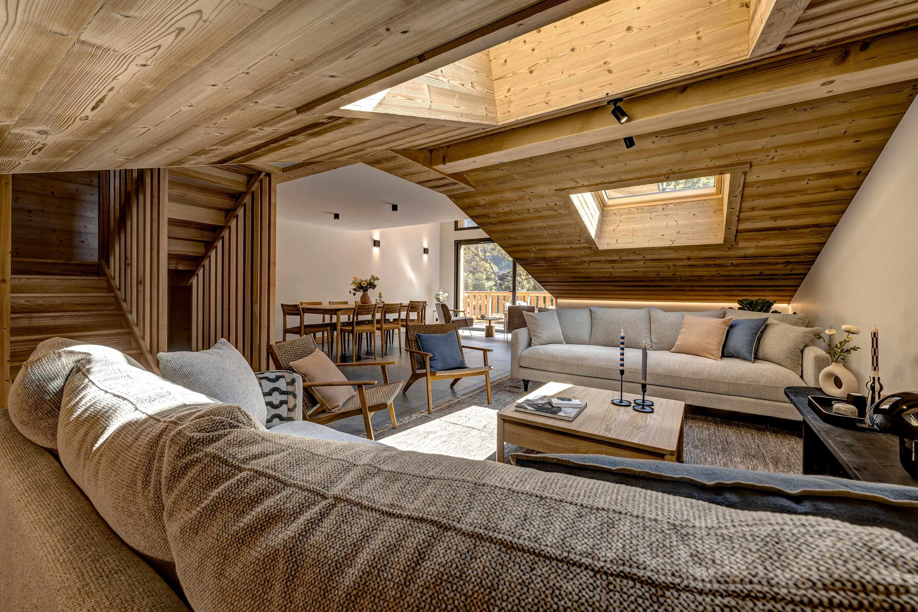 Lounge area with comfortable sofas