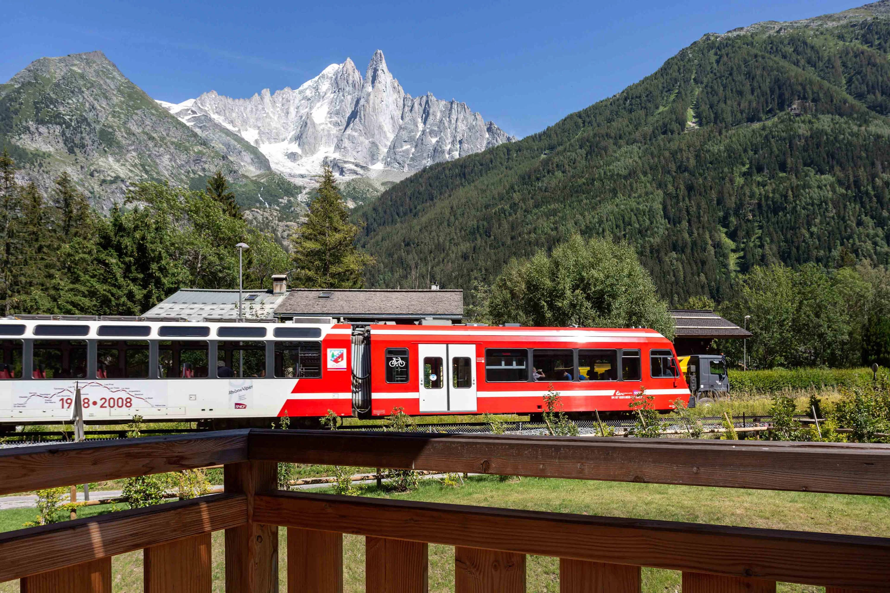 The Mont Blanc Express station close by