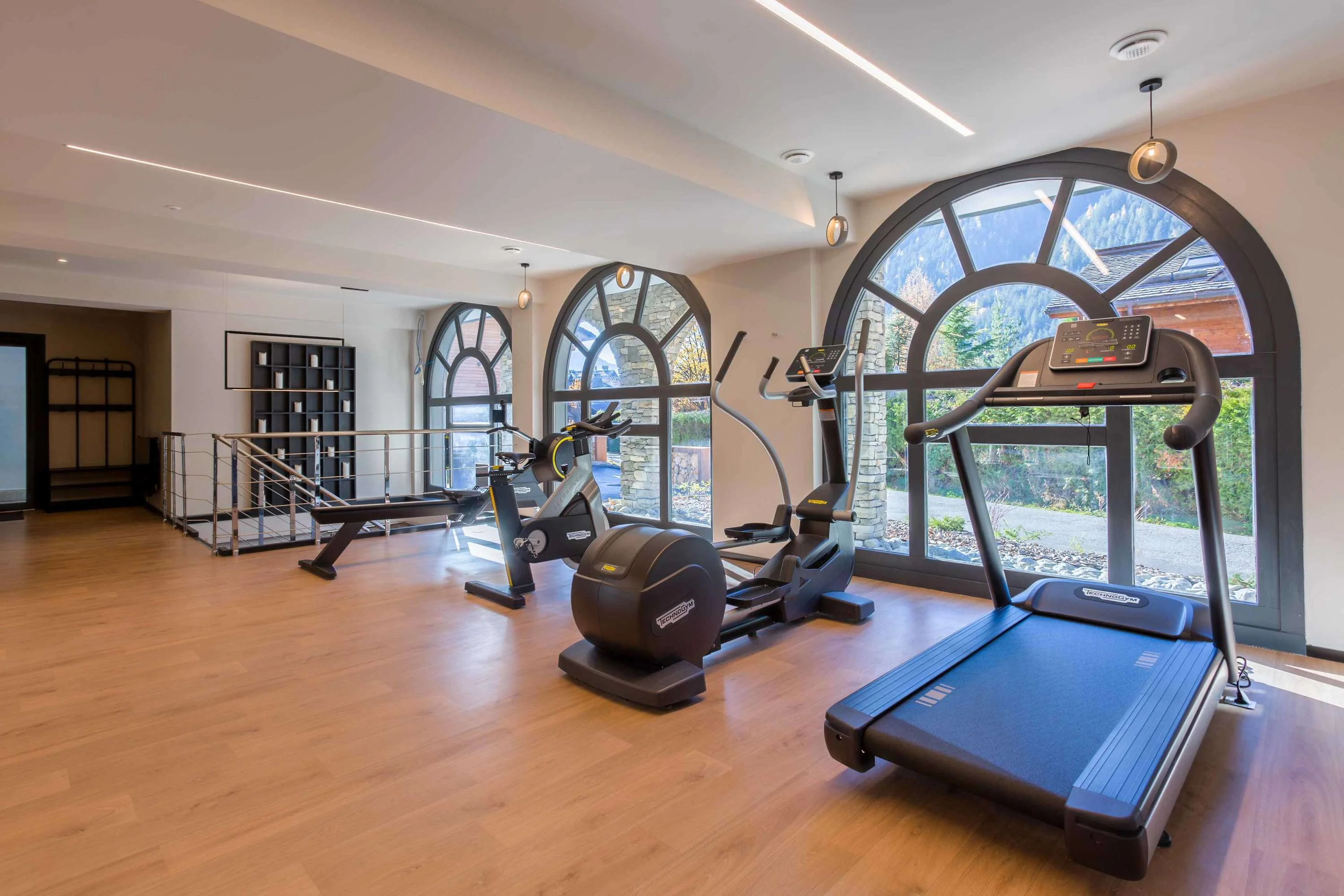 Keep up with your training regimen in the fitness room