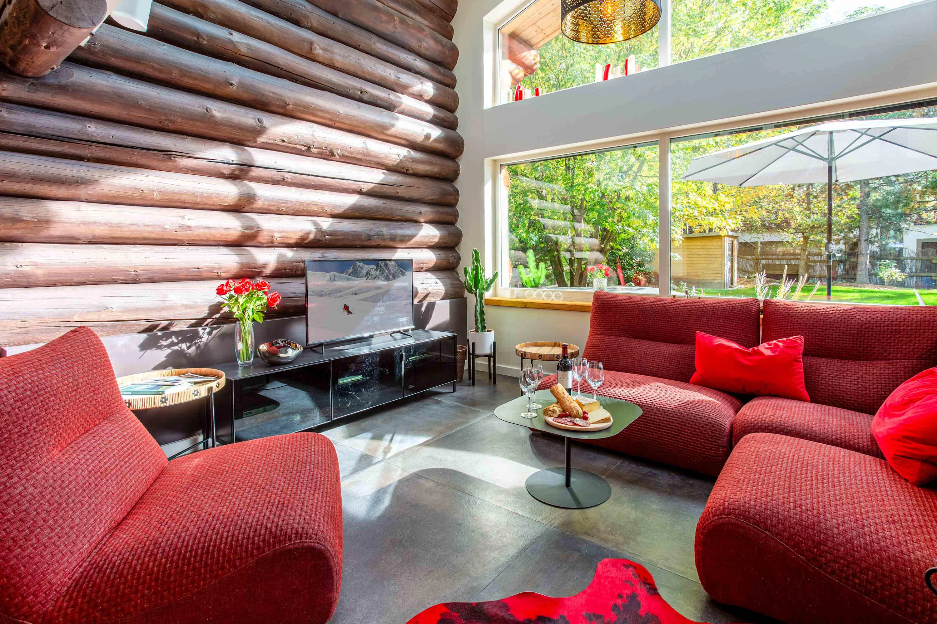Comfy living room in Chalet des Cimes