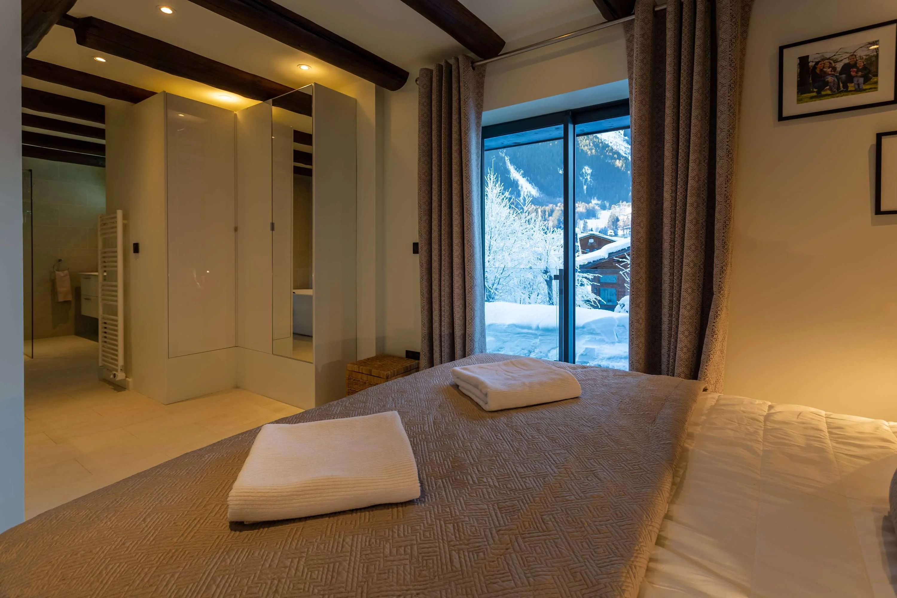 Master bedroom with ensuite bathroom