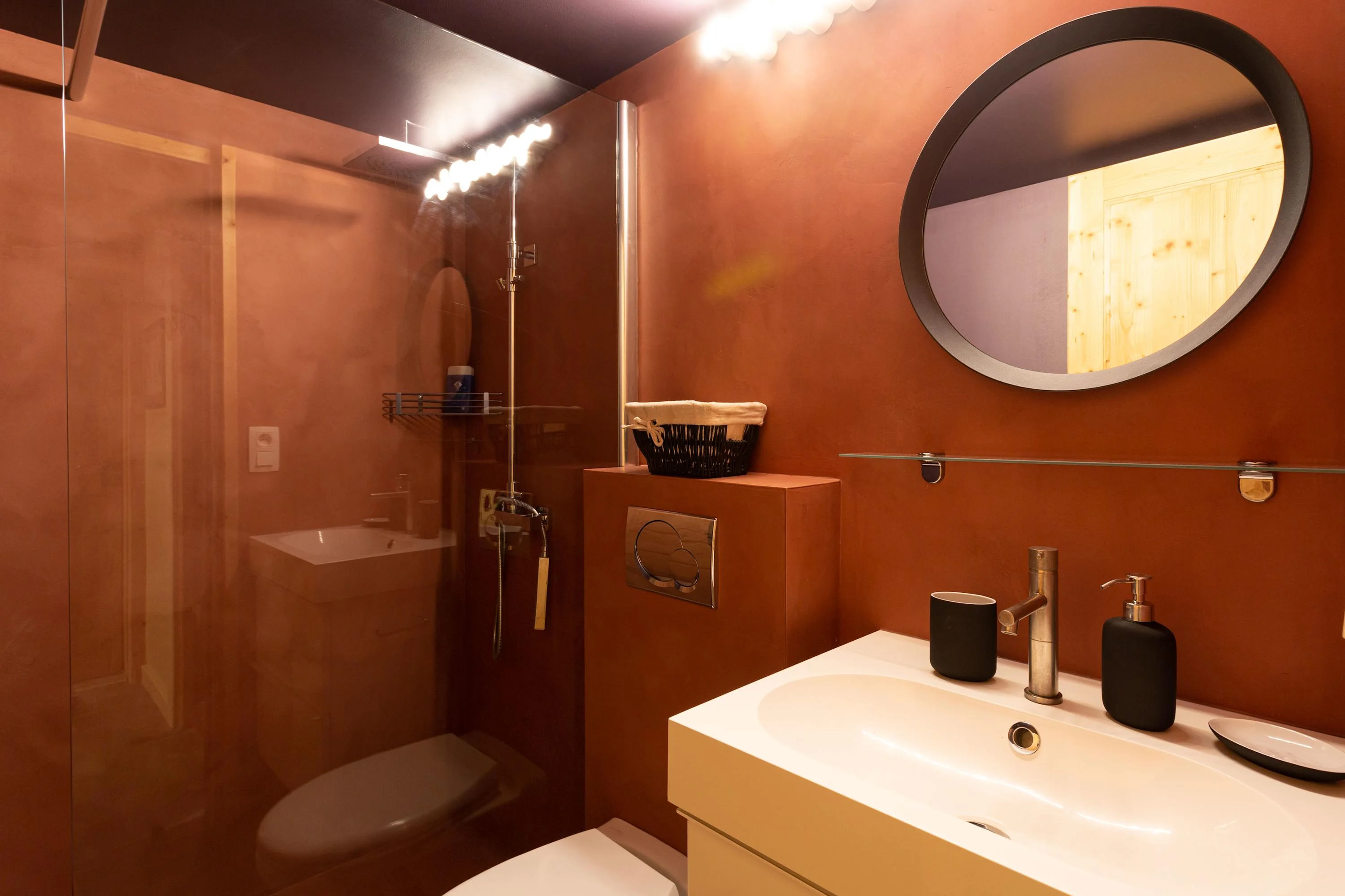 Second downstairs bathroom with shower