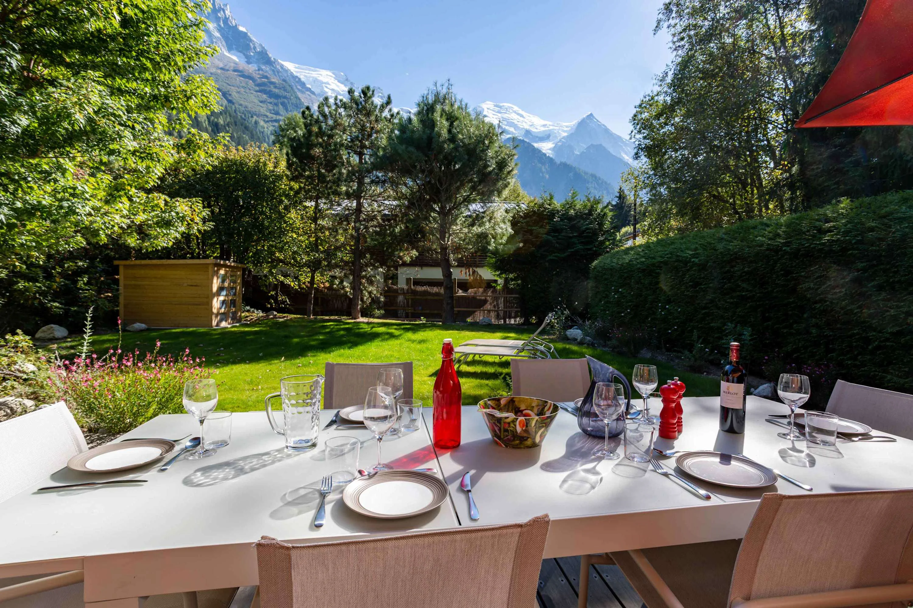 Garden with Mont Blanc Views