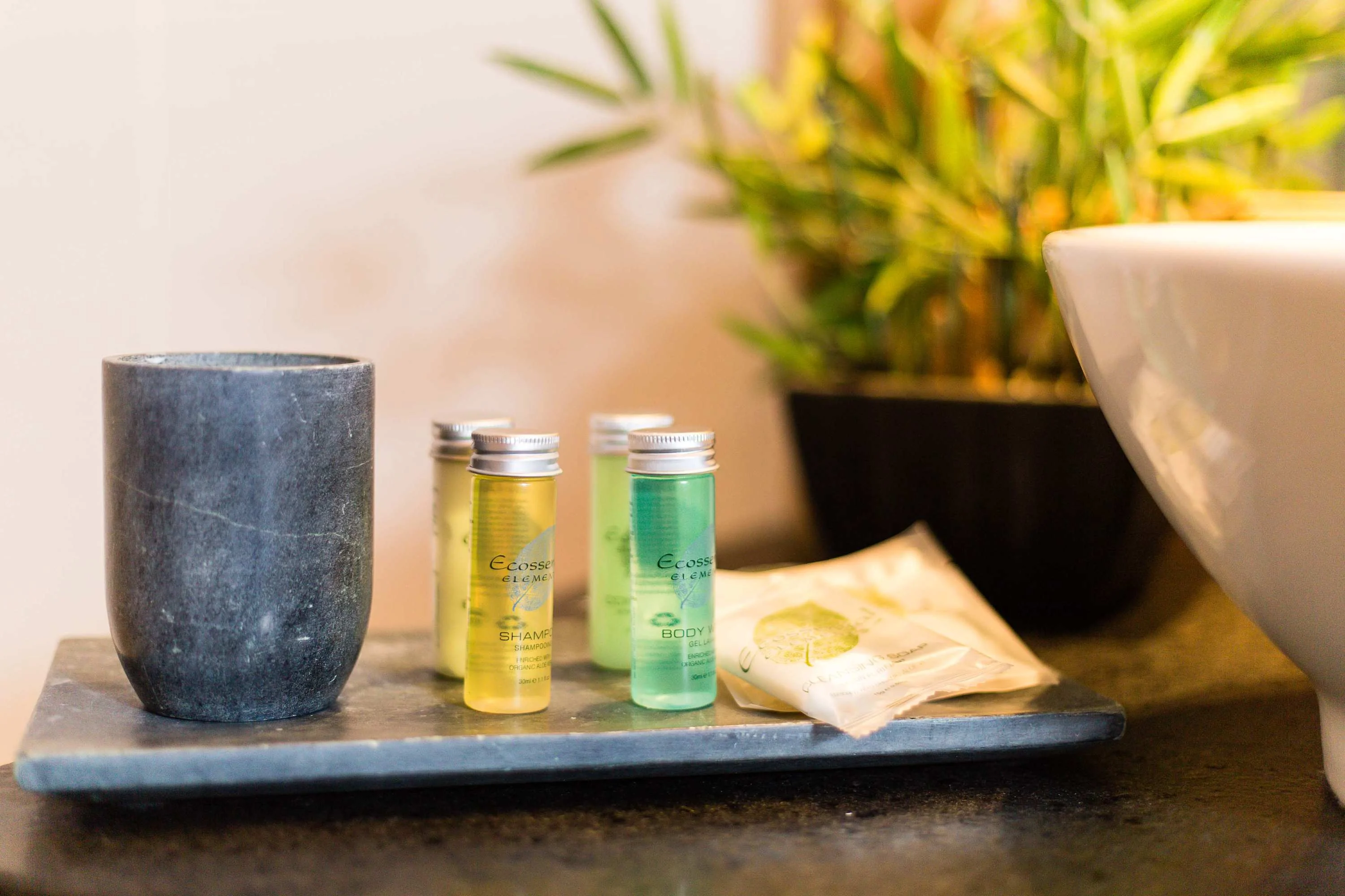 Complimentary products in each bathroom