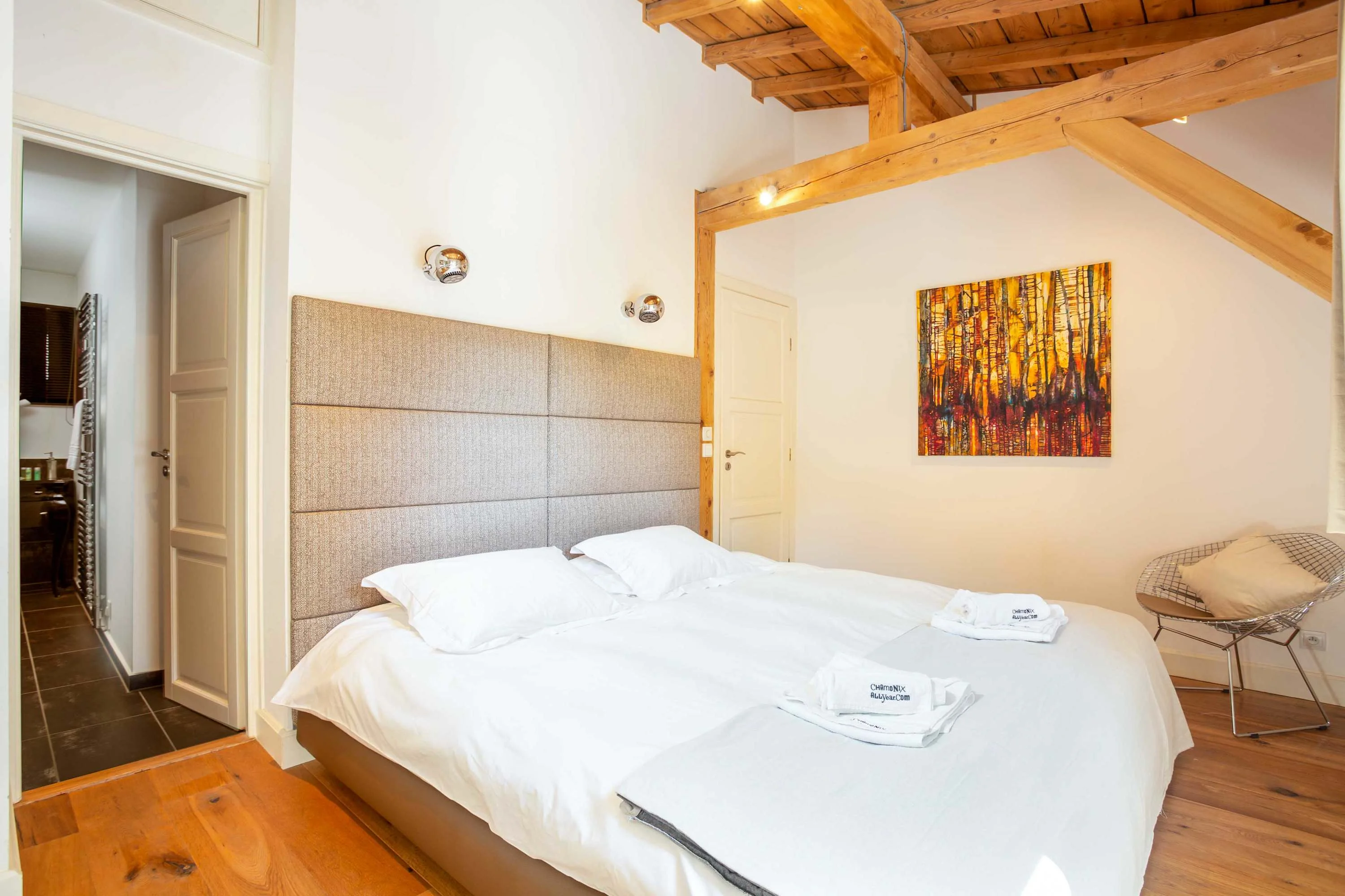 Master bedroom with ensuite bathroom