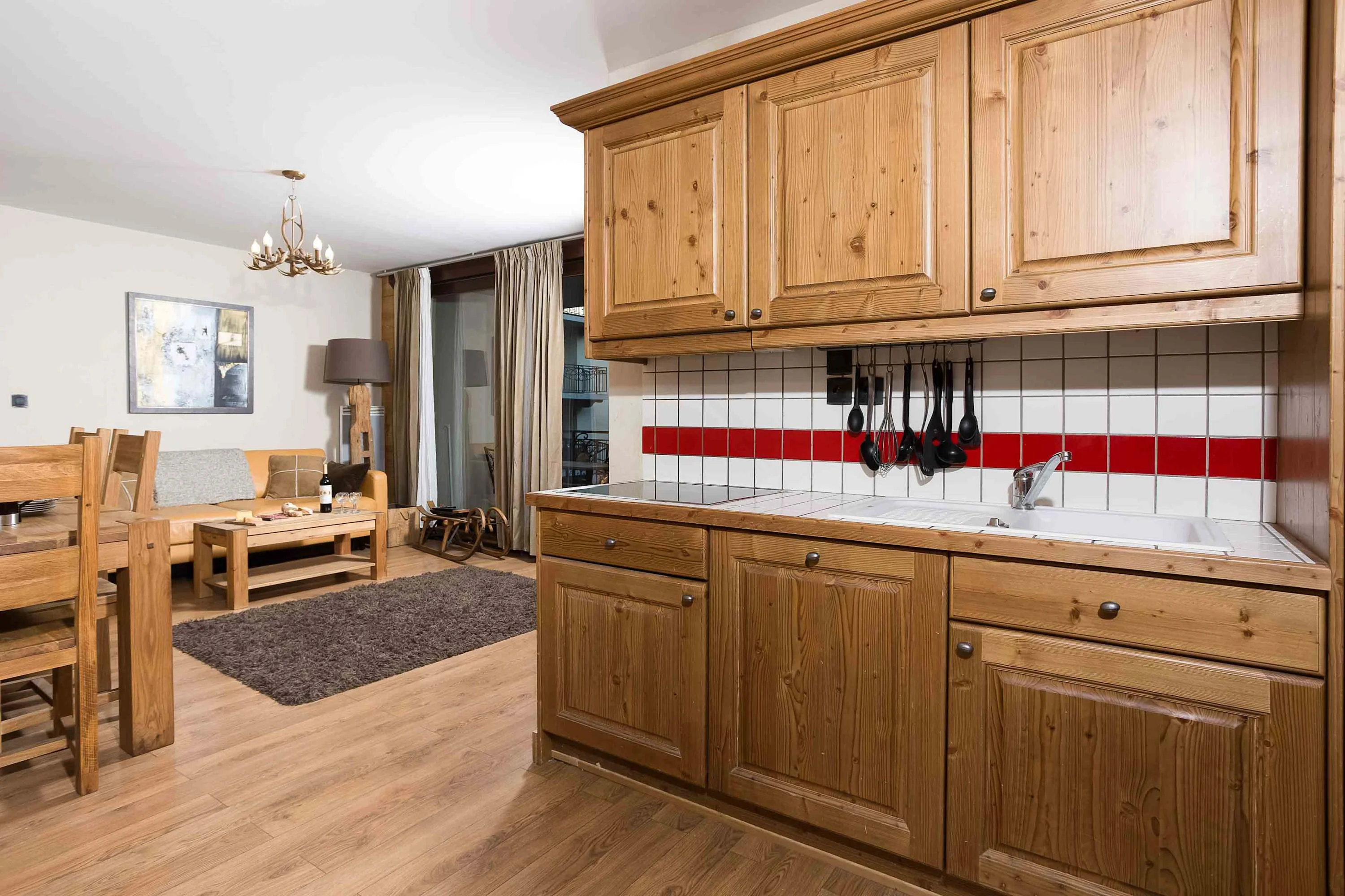 Open-plan kitchen