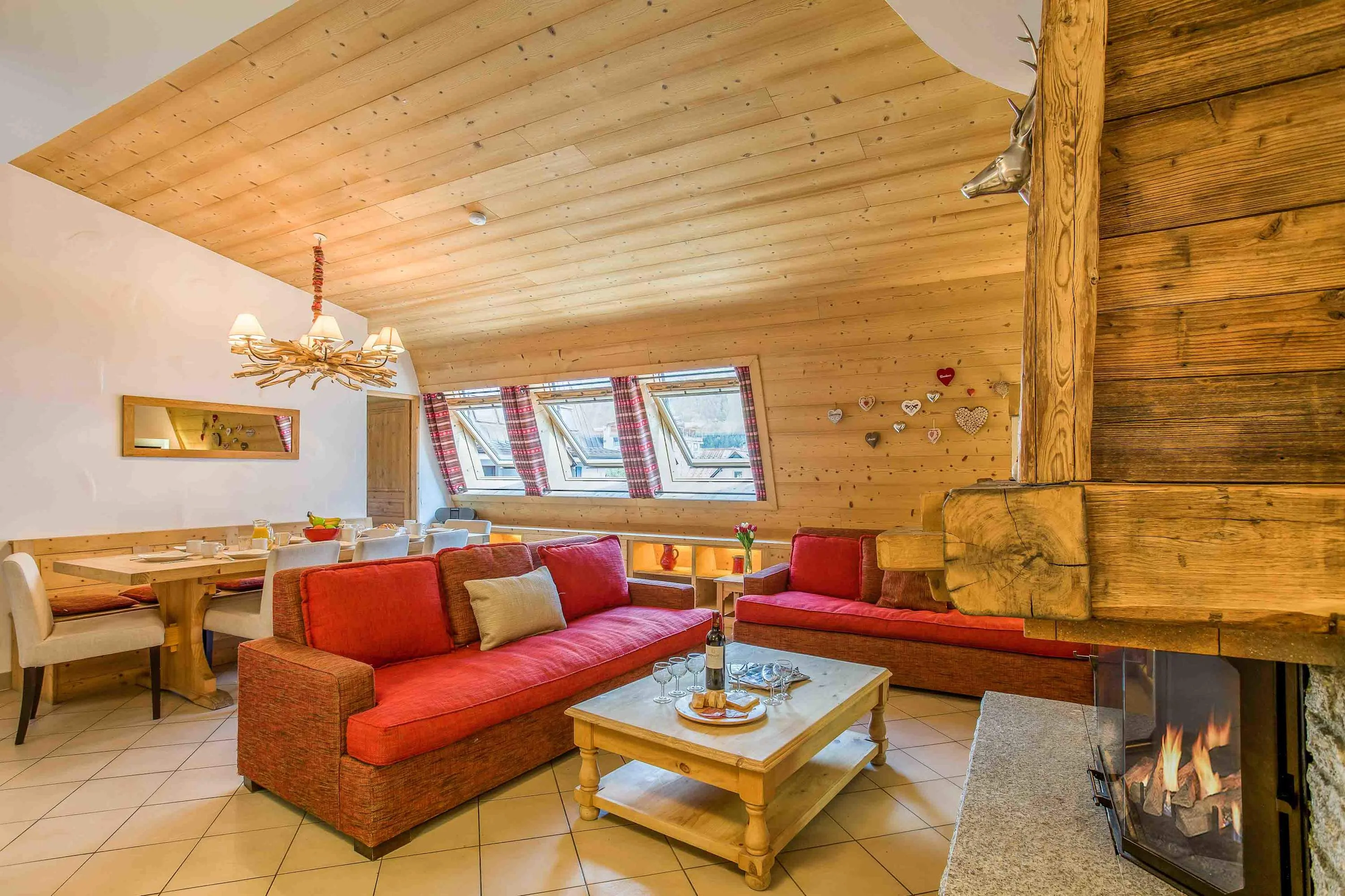 Open plan living area