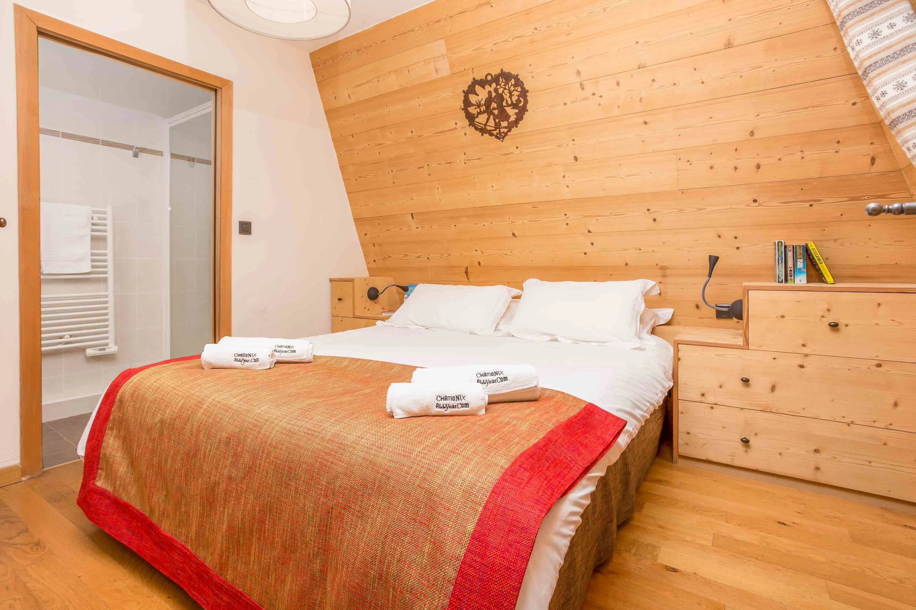 Master bedroom with ensuite bathroom
