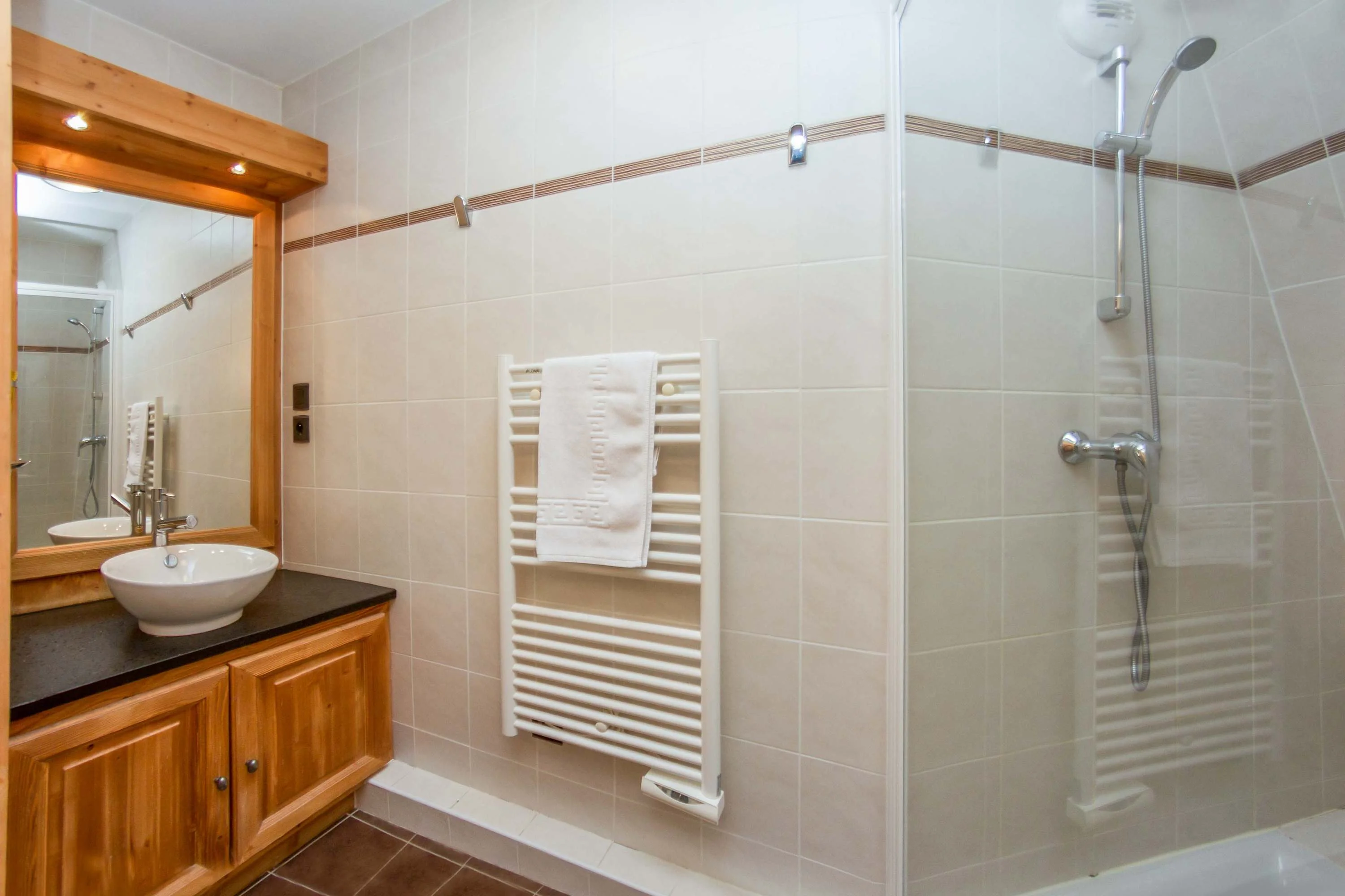 Ensuite bathroom with shower